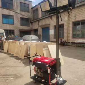 移动照明灯车 柴油拖车照明 卤素灯照明设备